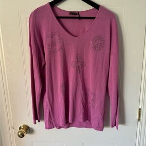 Tricotto pink  Detailed Shirt size S